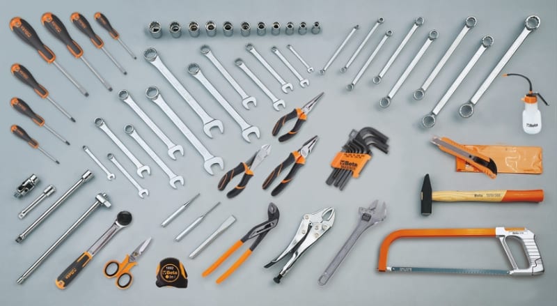 BETA - Assortimento di 68 utensili per impiego universale per cestelli CCVUAS.