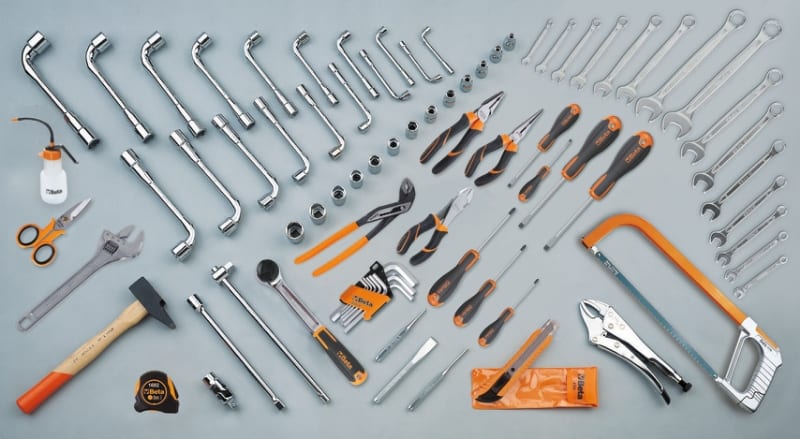 BETA - Assortimento di 80 utensili per impiego universale, contenuti 80ut per cestelli ccvu4.