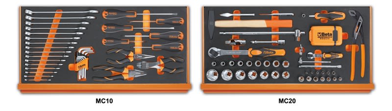 BETA - Assortimento di 108 utensili per impiego universale in vassoio morbido in EVA, contenuti 108 ut C22-C23-C27 ccvu/m.