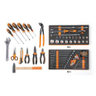 BETA - Assortimento di 64 utensili per impiego universale in vassoio morbido in EVA CONTENUTI 64 UT C41 2MC.