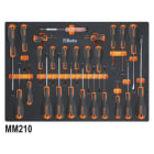 BETA - Assortimento di 199 utensili per impiego universale in vassoio morbido in EVA CONTENUTI UNIVERSALI 199UT C45PRO VUM.