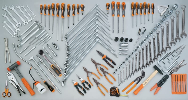 BETA - Assortimento di 138 utensili per autoriparazione CONTENUTI 138UT PER C54S CCVG.