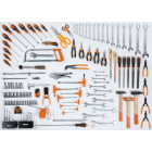 BETA - Assortimento di 133 utensili per impiego universale CONTENUTI pareti 133UT C55P-C57P U-P.