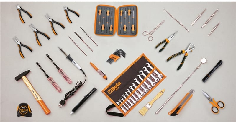 BETA - Assortimento di 57 utensili per elettronica CC EL/A.