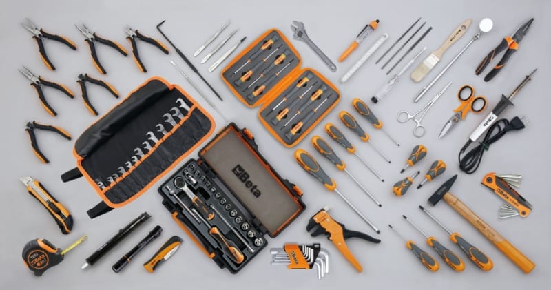 BETA - Assortimento di 98 utensili per elettronica CC EL/B.