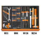 BETA - Assortimento di 215 utensili per impiego universale in vassoio morbido in EVA CONTENUTI 215UT UNIVERSALE U/7M.
