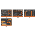 BETA - Assortimento di 273 utensili per autoriparazione in vassoio morbido EVA CONTENUTI 273 UT LIGHT ROAD L/4M.