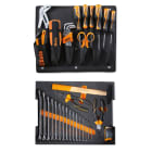 BETA - Assortimento di 44 utensili per valigetta portautensili combo C99V1 in vassoio morbido EVA assortimenti 44UT C99 V1.