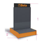 BETA - Gondola espositiva vuote abbigliamento e calzature 2mt c64 g/2.