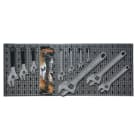 BETA - Assortimento 37 utensili con ganci senza pannello Modulo 37 UT. X C68 M/33.