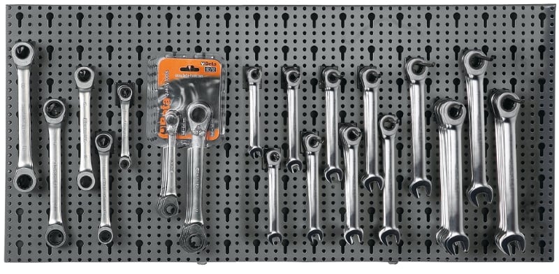 BETA - Assortimento di 65 utensili, con ganci senza pannello. Assortimenti modulo 65 ut. x c68 m/42.