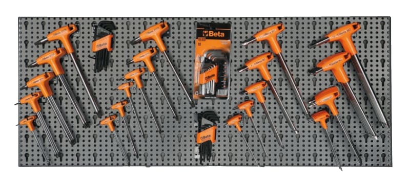 BETA - Assortimento di 176 utensili con ganci senza pannello Modulo 176 Ut. x C68 M/52.