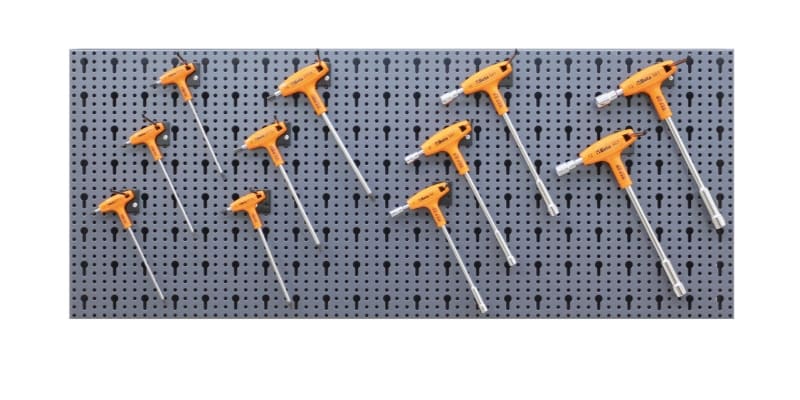 BETA - Assortimento 28 utensili con ganci senza pannello, assortimenti modulo 28 utensili per C68 M/62.