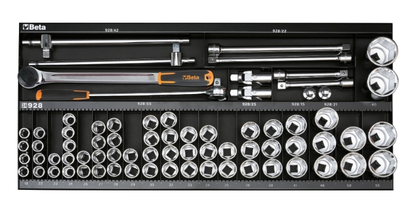 BETA - Assortimento 92 utensili con ganci modulo C68 M/131.