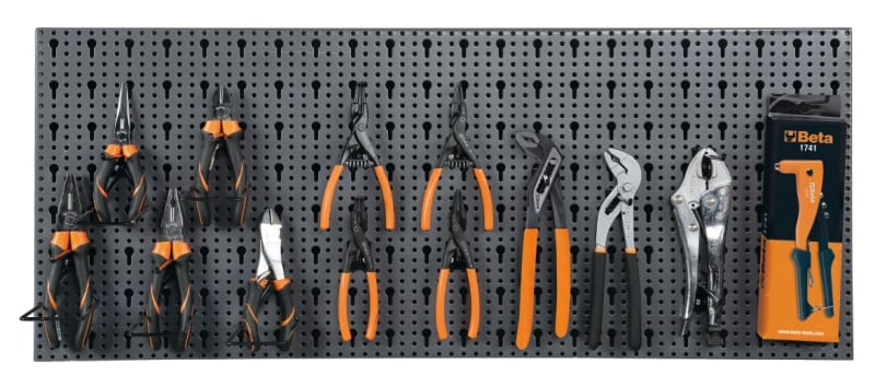 BETA - Assortimento 60 utensili con ganci senza pannello Modulo 60 UT. X C68 M/253.