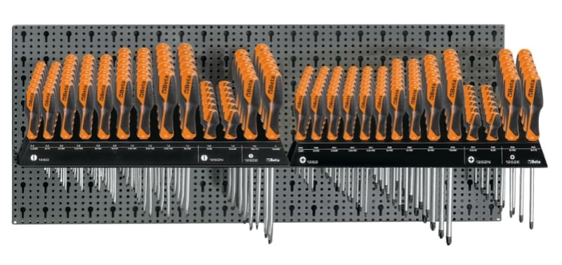 BETA - Assortimento 155 utensili con ganci senza pannello, assortimenti modulo 155 utensili per C68 M/326.
