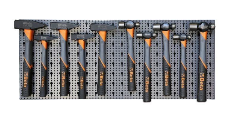 BETA - Assortimento 36 utensili con ganci senza pannello, assortimenti modulo 36 ut. x c68 m/424.