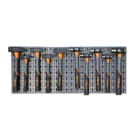 BETA - Assortimento 36 utensili con ganci senza pannello, assortimenti modulo 36 ut. x c68 m/424.