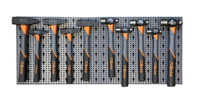 BETA - Assortimento 36 utensili con ganci senza pannello, assortimenti modulo 36 ut. x c68 m/424.