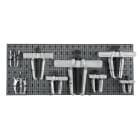 BETA - Assortimento 17 utensili con ganci senza pannello Modulo 17 utensili x C68 M/657.