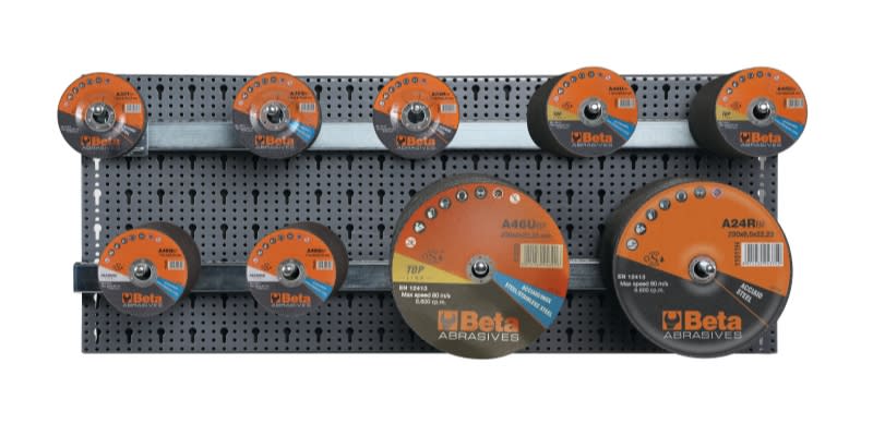 BETA - Assortimento di 560 dischi abrasivi rigidi con ganci senza pannello, assort.abrasivi modulo 560pz x c68 m/852.