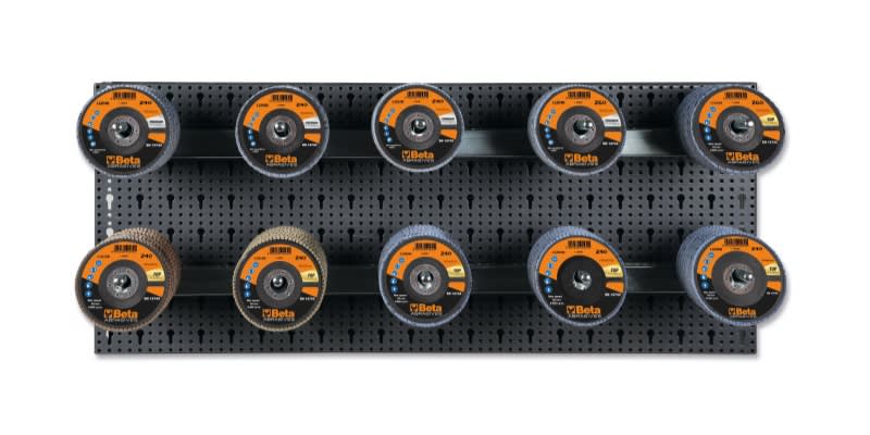BETA - Assortimento di 100 dischi abrasivi lamellari con ganci senza pannello modulo 100pz x C68 M/878.