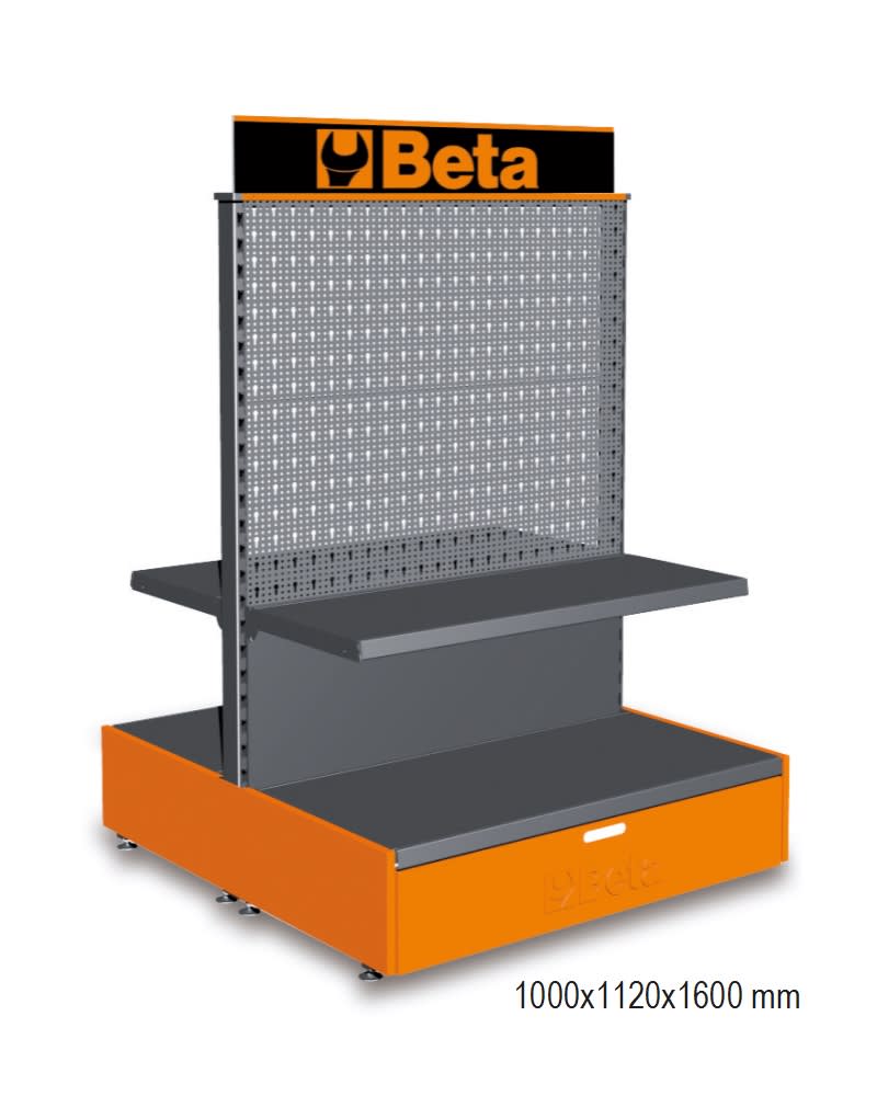 BETA - Gondola espositiva vuota, ideale per organizzare spazi commerciali, gondole espositive vuote mt3 c68 g/3 per una presentazione ottimale dei prodotti.