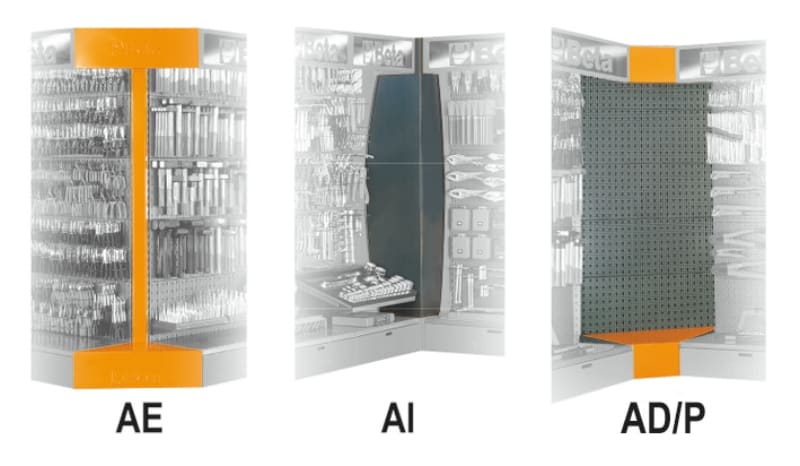 BETA - Accessori C68: ripiani parete L.100 P.37 C68 RP/100, ideali per organizzare e ottimizzare lo spazio.
