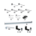 BETA - Ganci per espositori C60 - C61 - C68 - C88, ganci di supporto abrasivi per una tenuta sicura e affidabile.