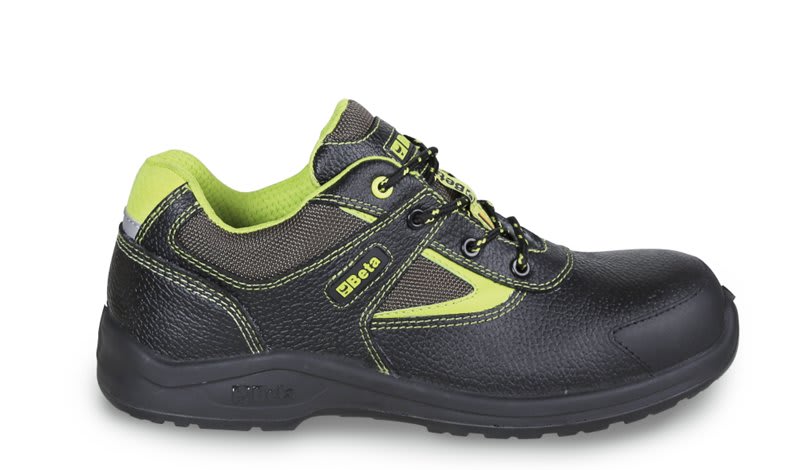 BETA - Scarpe in pelle idrorepellente con inserti in nylon e rinforzo antiabrasione nella zona del puntale S3 nere PEK 45.
