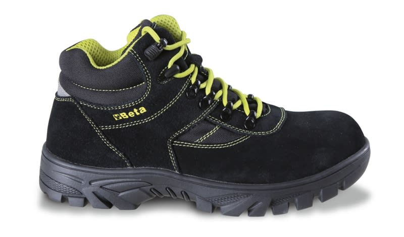 BETA - Scarpe alte in pelle scamosciata con inserti in nylon, scarpe alte endurance (S3) black WR 45.
