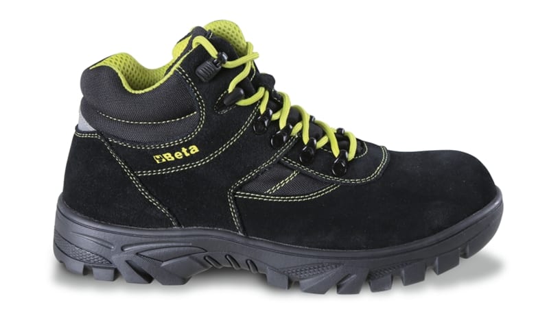 BETA - Scarpe alte in pelle scamosciata con inserti in nylon, scarpe alte endurance (S3) black WR 46.