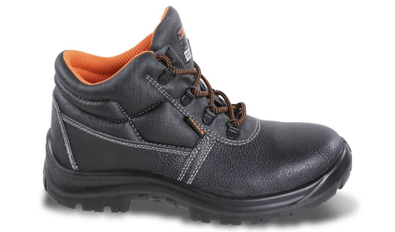 BETA - Scarpe alte in pelle idrorepellente senza puntale e lamina antiperforazione Free Time Pelle Nera FT 41.