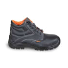BETA - Scarpe alte in pelle idrorepellente con rapido sfilamento, pelle nera (S3) con lamina EN 42.