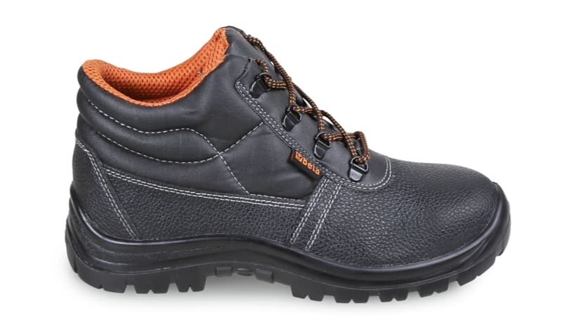 BETA - Scarpe alte in pelle nera base c/lam bk 46, eleganti e resistenti, ideali per ogni occasione.