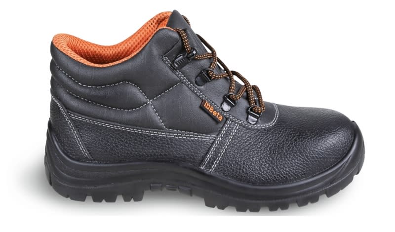 BETA - Scarpe alte in pelle nera idrorepellente S3 con rapido sfilamento CK 39.