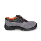 BETA - Scarpe in pelle scamosciata traforata, scarpe b.se scamosc. grigie base bk 41.