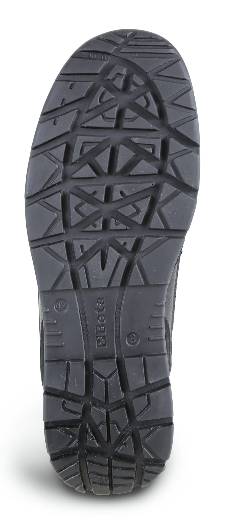 BETA - Scarpe in pelle scamosciata con inserti in nylon mesh e carbon, sneakers active pelle/mesh (S1P) AF 39.