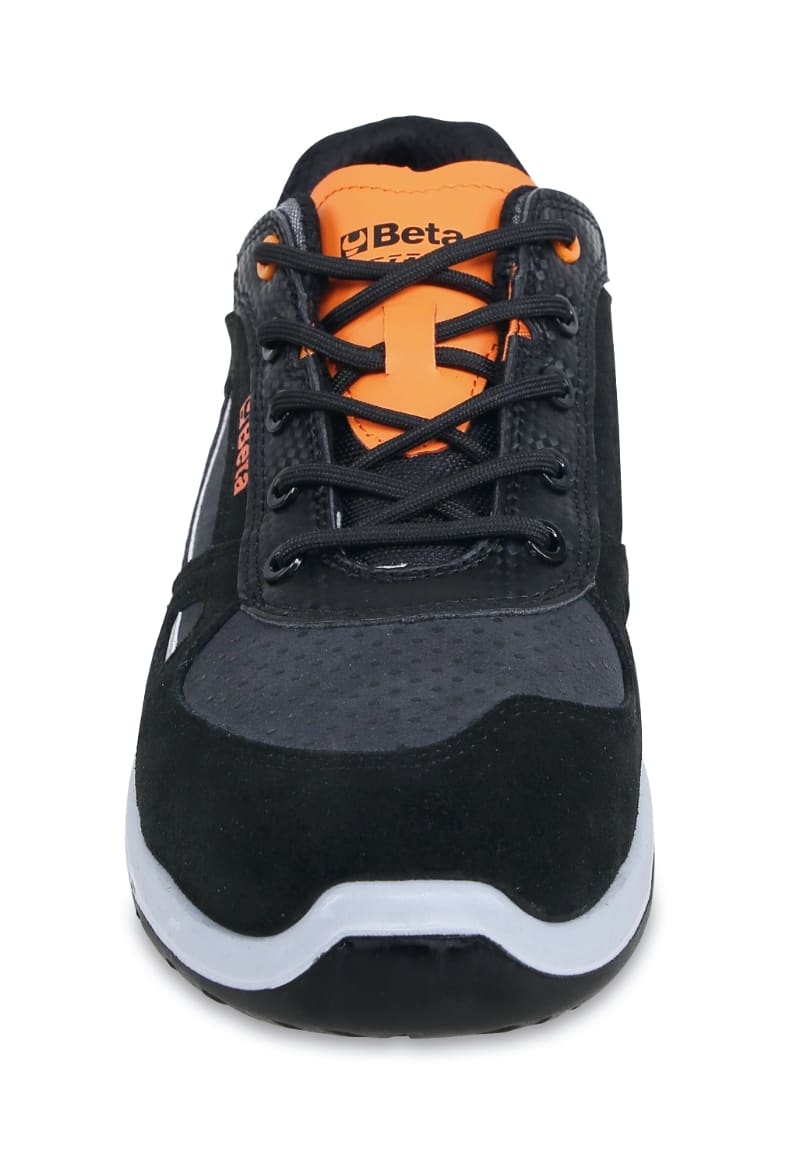 BETA - Scarpe in pelle scamosciata e microfibra idrorepellenti con inserti in carbon sneakers active pelle/mesh (S3) AN 36