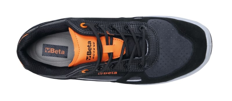 BETA - Scarpe in pelle scamosciata e microfibra idrorepellenti con inserti in carbon SNEAKERS ACTIVE PELLE/MESH (S3) AN 45.