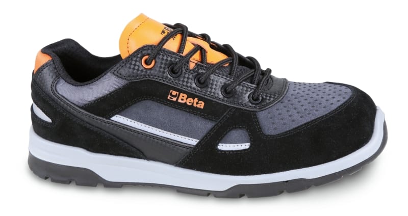 BETA - Scarpe in pelle scamosciata e microfibra idrorepellenti con inserti in carbon SNEAKERS ACTIVE PELLE/MESH (S3) AN 46.
