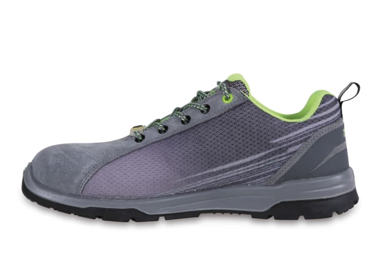 BETA - Scarpe Active in mesh ad alta traspirazione e pelle scamosciata con supporto di stabilità al tallone, sneakers active mesh trafor. (S1P) grey 42.