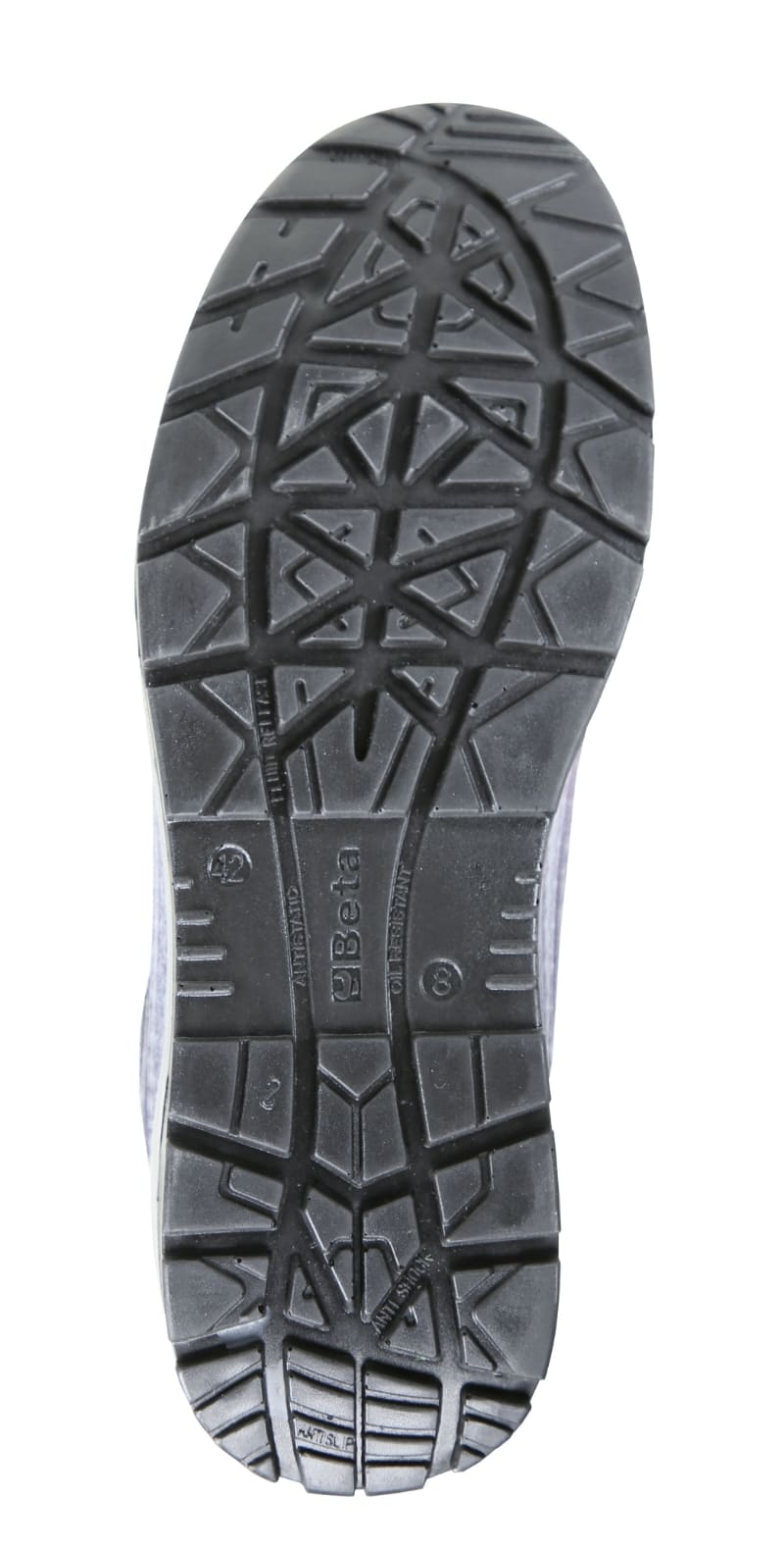 BETA - Scarpe Active in mesh ad alta traspirazione e pelle scamosciata con supporto di stabilità al tallone Sneakers mesh traforate attive (S1P) grigie 47.