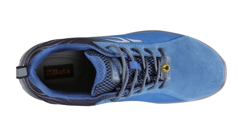 BETA - Scarpe Active in mesh ad alta traspirazione e pelle scamosciata con supporto di stabilità al tallone Sneakers mesh traforate attive (S1P) blu 37. 073160737