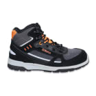 BETA - Scarpe alte in pelle scamosciata e microfibra idrorepellenti con inserti in carbon, sneakers active mid pelle/mesh(S3) AN 37.