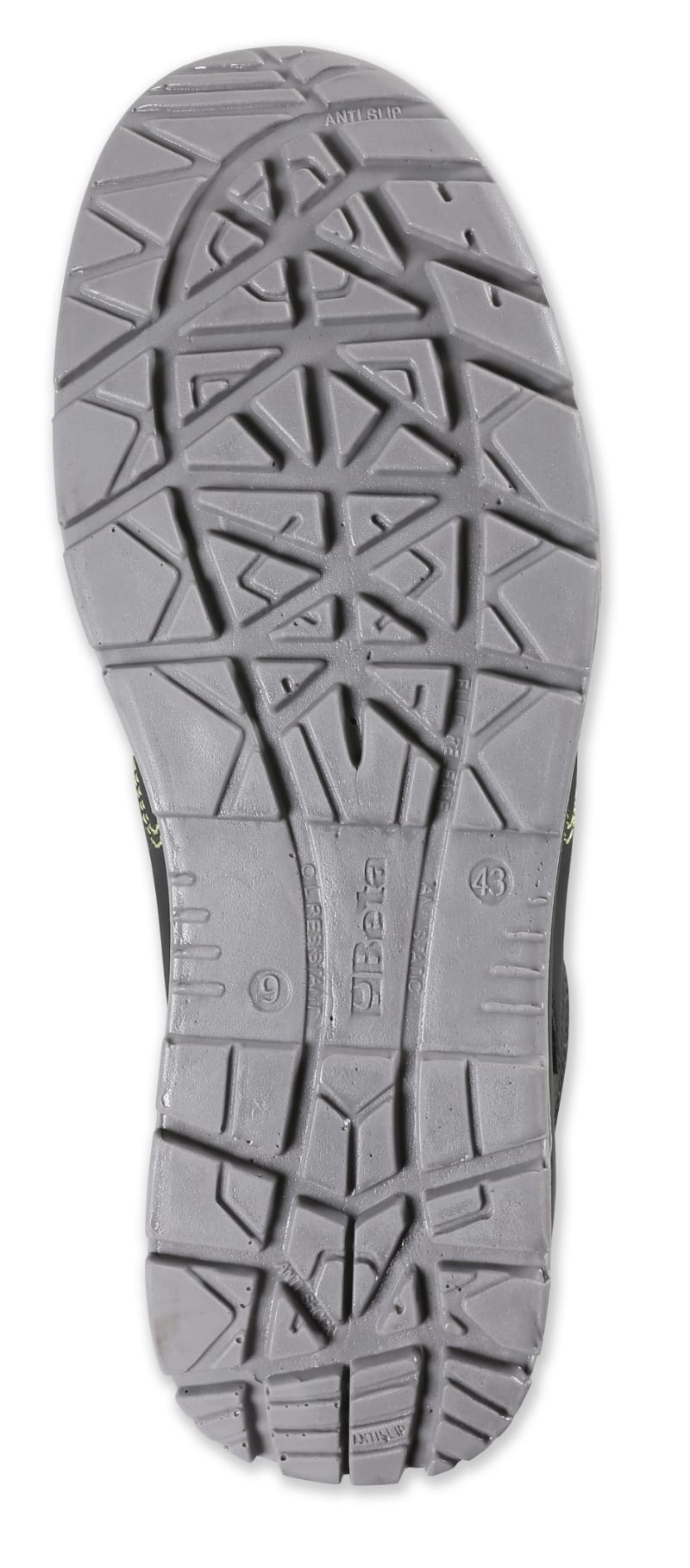 BETA - Scarpe alte in nabuk idrorepellente con rapido sfilamento, sneakers active pelle S3 NA 42.