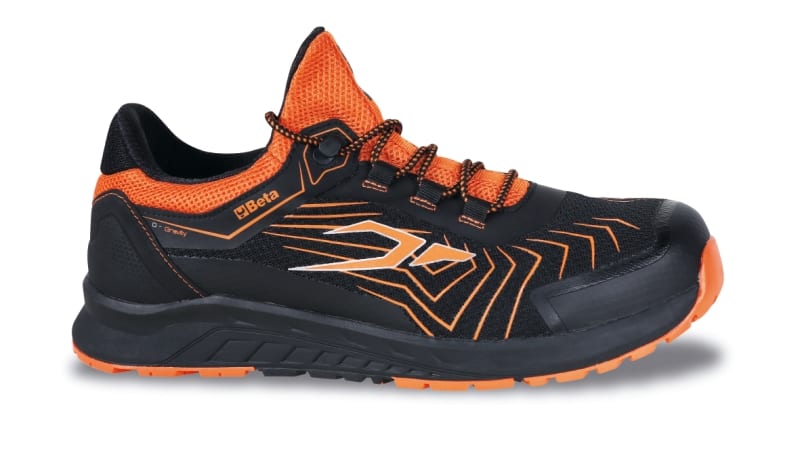 BETA - Scarpe B.SE 0-Gravity (S1P) Orange A44 leggerissime in tessuto mesh ad alta traspirazione.