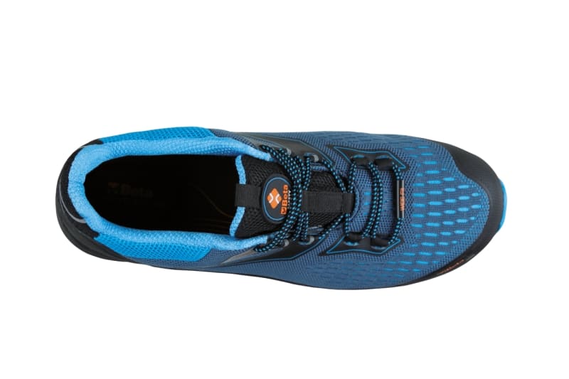 BETA - Scarpe 0-Gravity leggerissime, in tessuto intrecciato resistente e ad altissima traspirazione Flyknit Blu (S1P) B42.