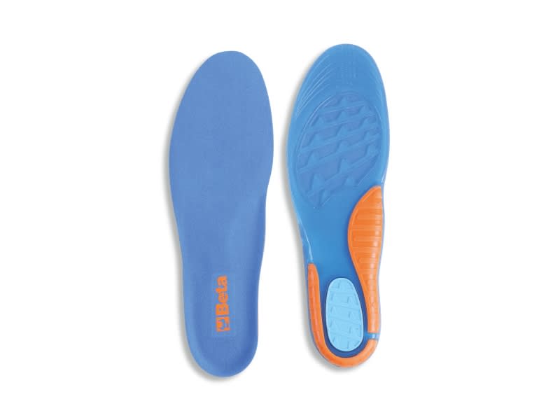 BETA - Sottopiedi anatomici in tpr gel con elevato effetto ammortizzante, supporto dell'arco plantare e cuscinetto nella zona del tallone, universali paio tpr 41 - 46. 073980063