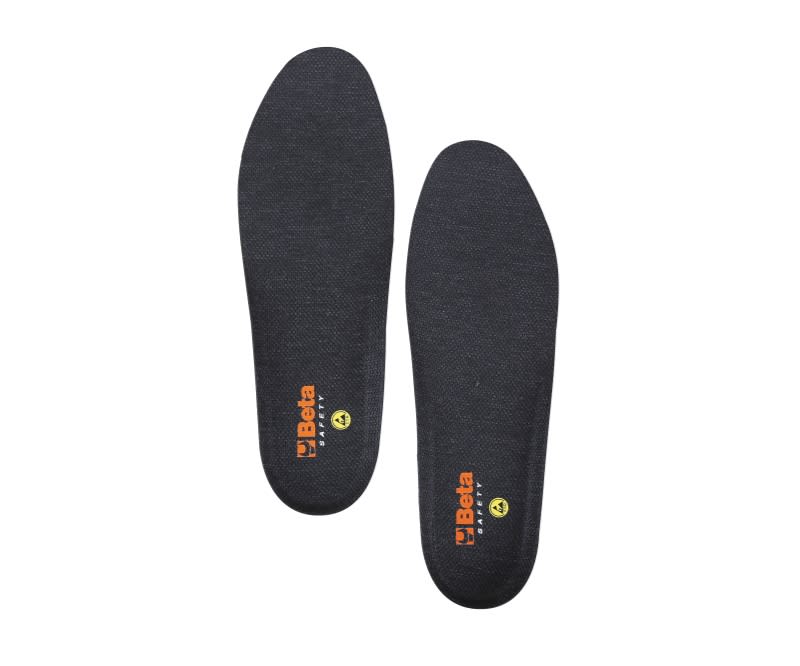 BETA - Sottopiede anatomico e traspirante con strato superiore antibatterico, sottopiedi anatomici paio esd 43. 073981443